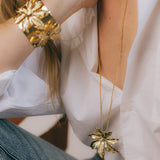 Sautoir Chloris Or Fleur Colliers Monsieur Simone