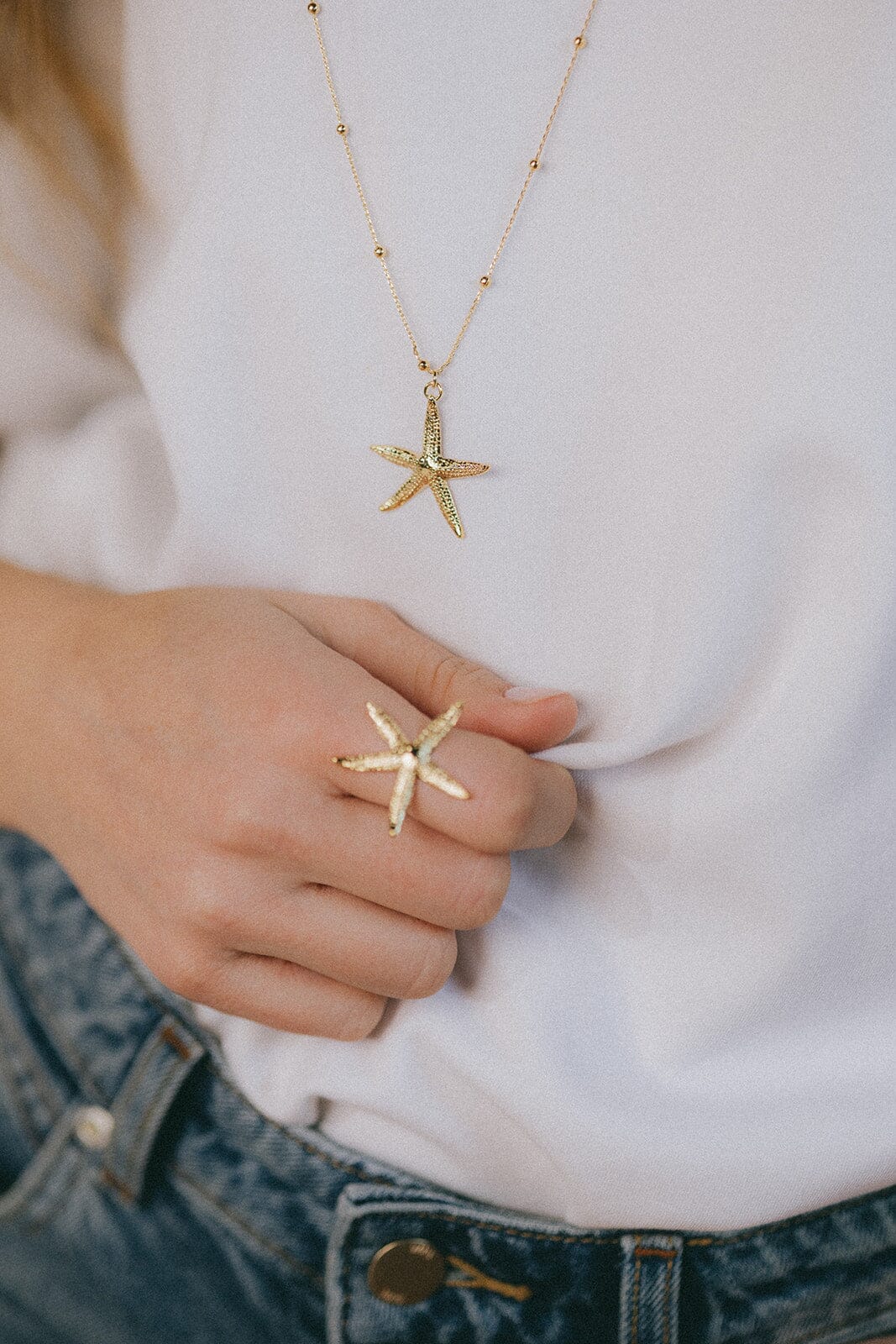 Sautoir Cléia Or Étoile Colliers Monsieur Simone