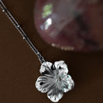 Sautoir Gaïa Argent Fleur Colliers Monsieur Simone