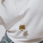 Sautoir Héra Argent Feuille Colliers Monsieur Simone