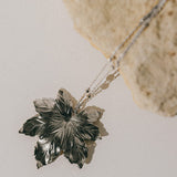 Sautoir Héra Argent Feuille Colliers Monsieur Simone