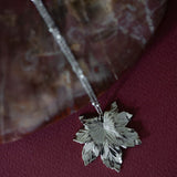 Sautoir Héra Argent Feuille Colliers Monsieur Simone