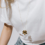 Sautoir Héra Or Feuille Colliers Monsieur Simone