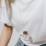 Sautoir Héra Or Feuille Colliers Monsieur Simone