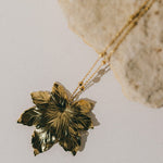 Sautoir Héra Or Feuille Colliers Monsieur Simone