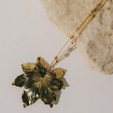 Sautoir Héra Or Feuille Colliers Monsieur Simone