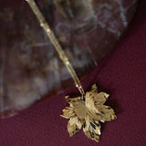 Sautoir Héra Or Feuille Colliers Monsieur Simone