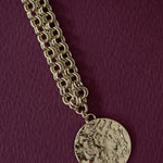 Sautoir Hestia Or Rond Martelé Colliers Monsieur Simone