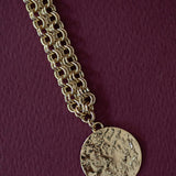 Sautoir Hestia Or Rond Martelé Colliers Monsieur Simone