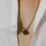 Sautoir Hestia Or Rond Martelé Colliers Monsieur Simone