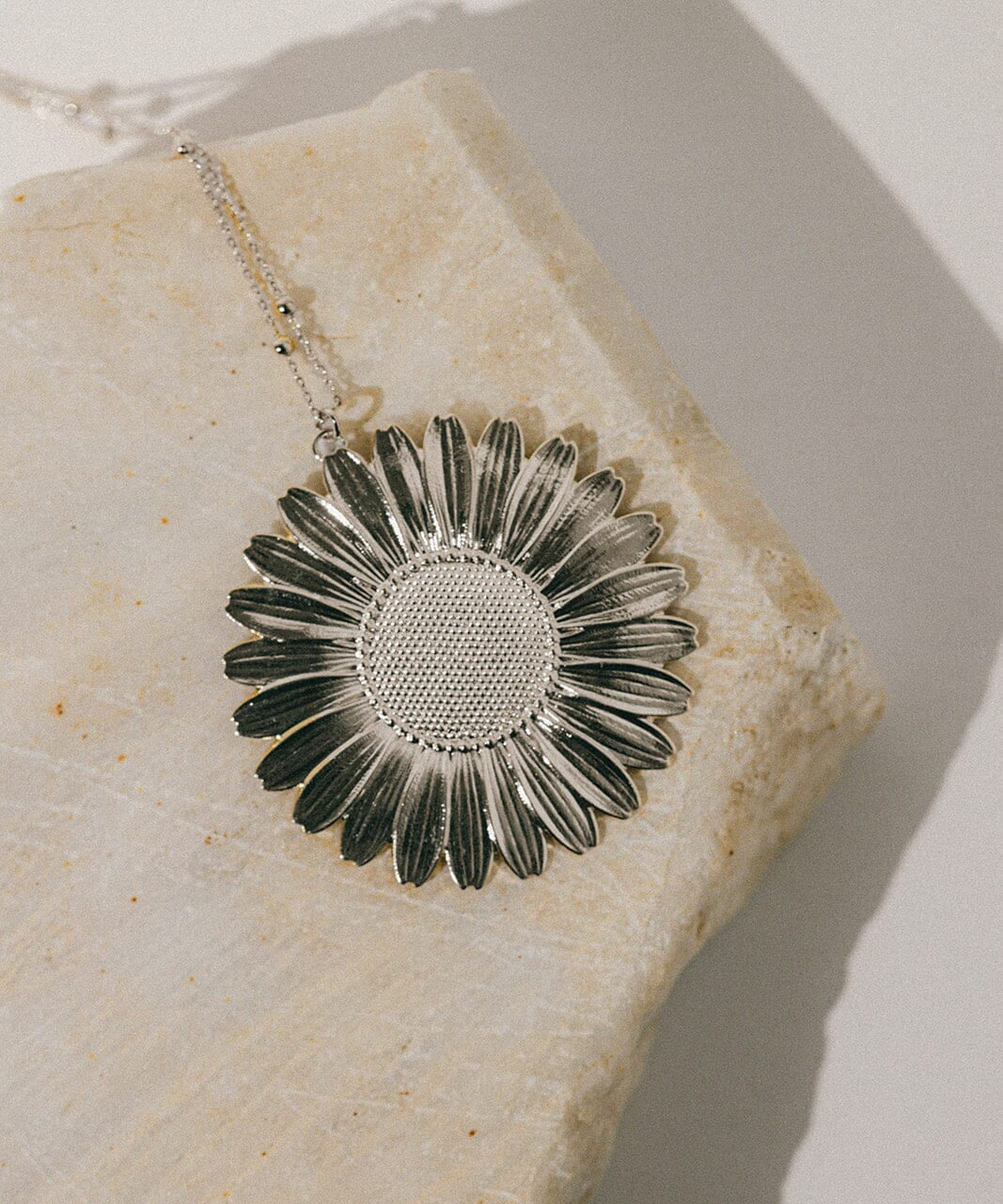 Sautoir Maïa Argent Fleur Colliers Monsieur Simone