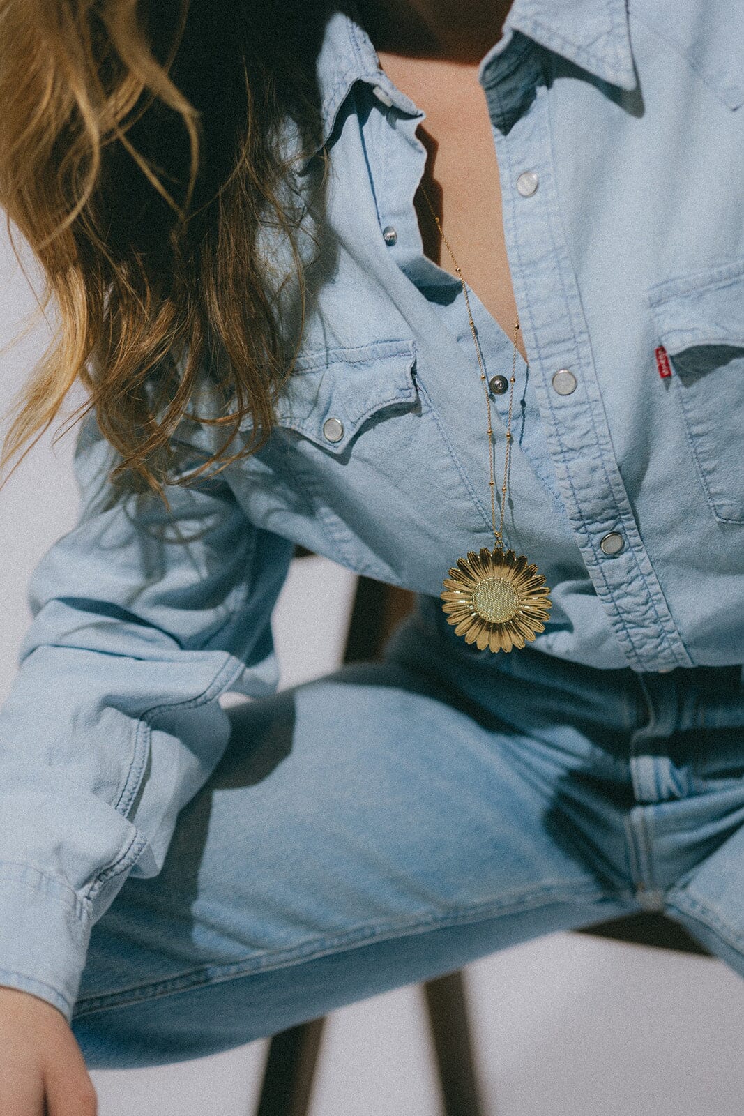 Sautoir Maïa Argent Fleur Colliers Monsieur Simone