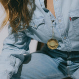 Sautoir Maïa Or Fleur Colliers Monsieur Simone