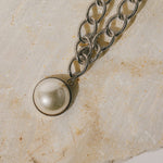 Sautoir Nélya Argent Perle Colliers Monsieur Simone