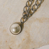 Sautoir Nélya Argent Perle Colliers Monsieur Simone