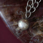 Sautoir Nélya Argent Perle Colliers Monsieur Simone