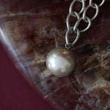 Sautoir Nélya Argent Perle Colliers Monsieur Simone