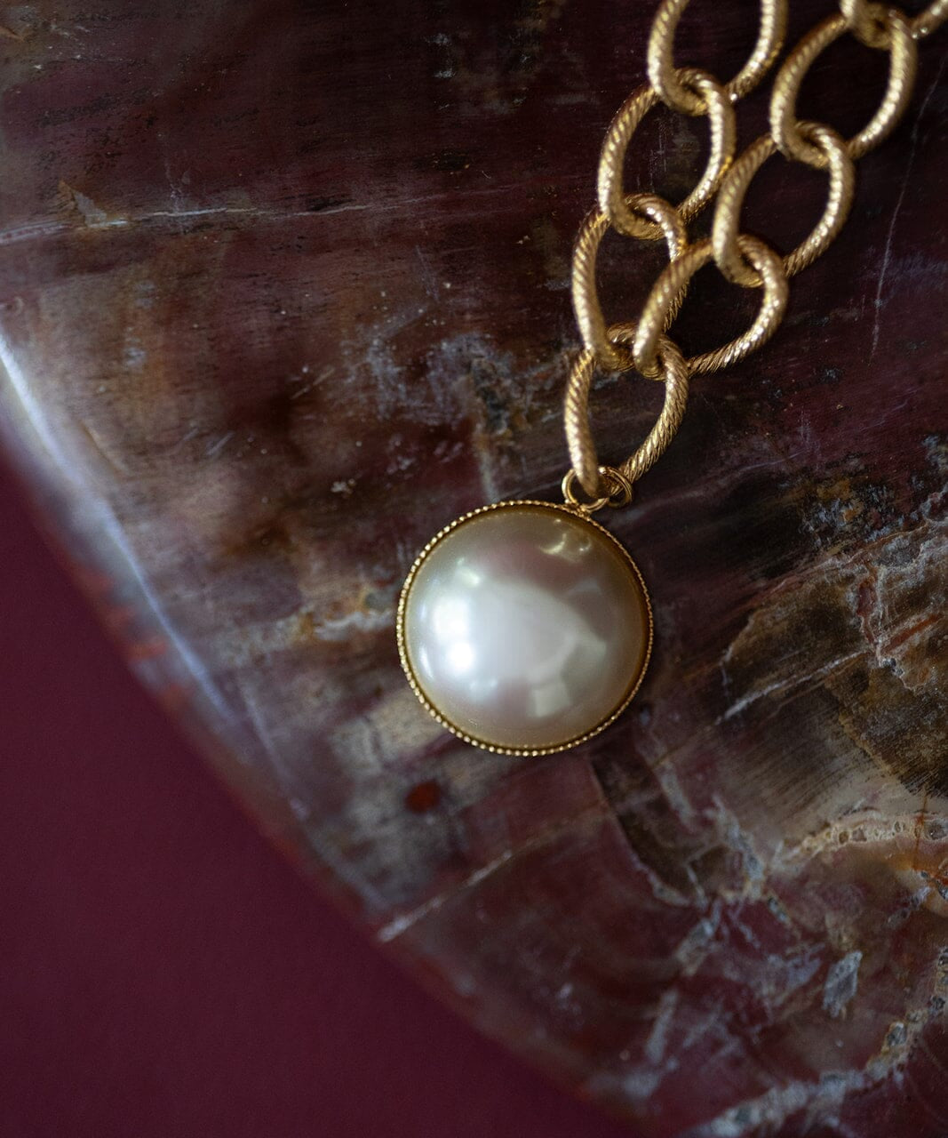 Sautoir Nélya Or Perle Colliers Monsieur Simone