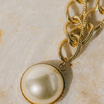 Sautoir Nélya Or Perle Colliers Monsieur Simone