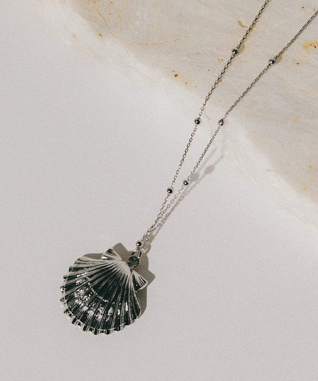 Sautoir Nérée Argent Coquillage Colliers Monsieur Simone