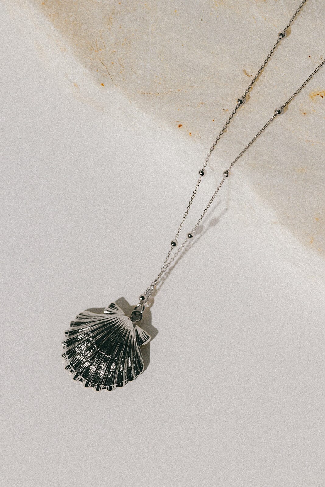 Sautoir Nérée Argent Coquillage Colliers Monsieur Simone