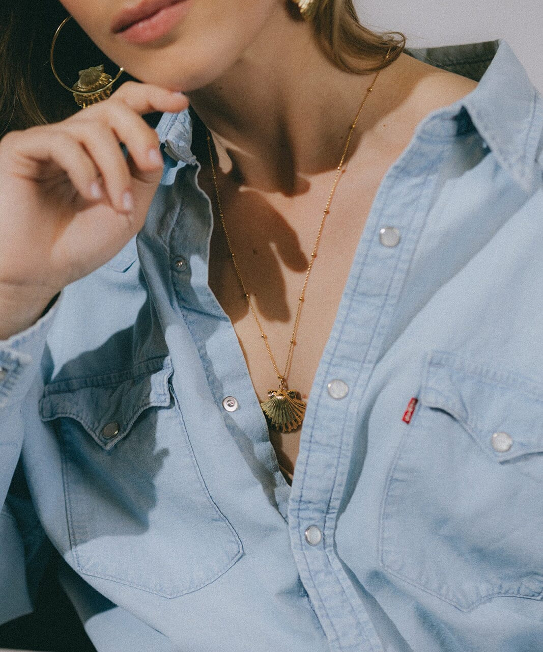 Sautoir Nérée Argent Coquillage Colliers Monsieur Simone