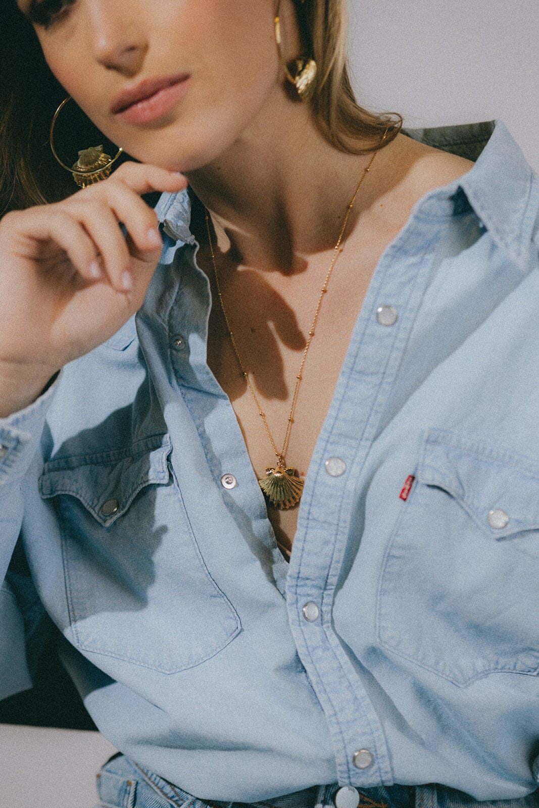 Sautoir Nérée Argent Coquillage Colliers Monsieur Simone