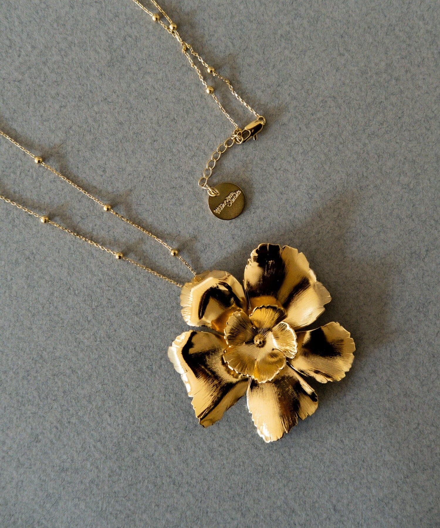 Sautoir Orphée Or Fleurs Colliers Monsieur Simone