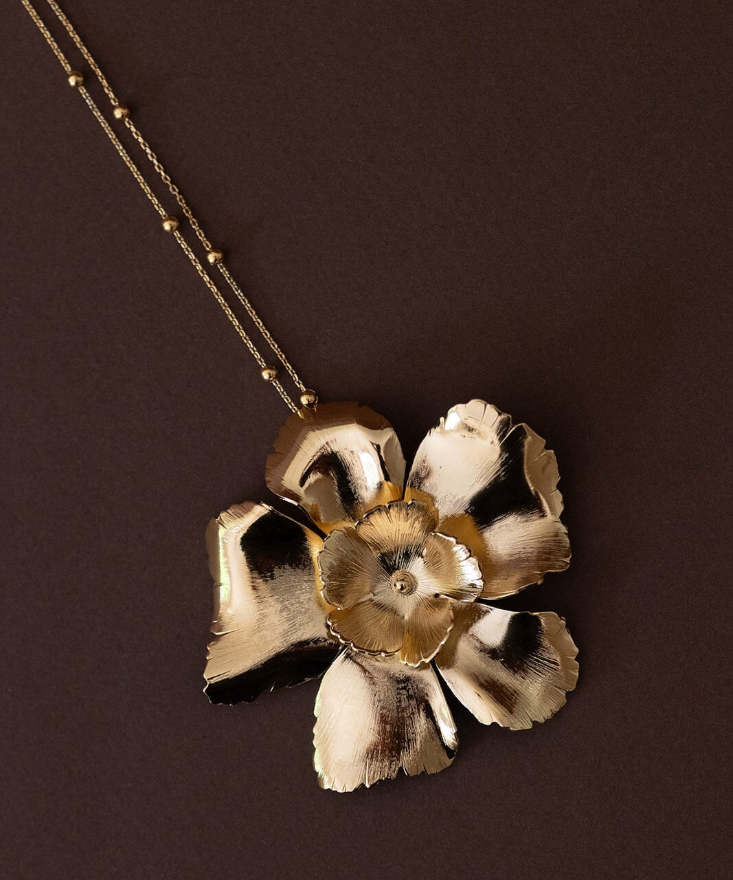 Sautoir Orphée Or Fleurs Colliers Monsieur Simone