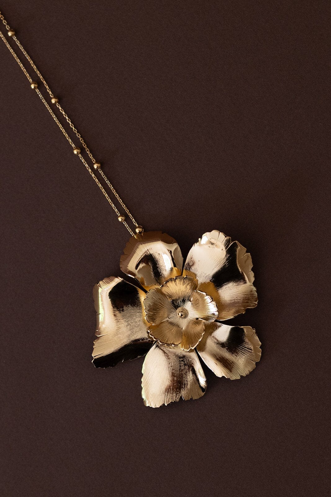 Sautoir Orphée Or Fleurs Colliers Monsieur Simone