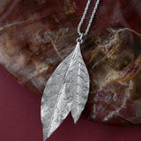 Sautoir Thalie Argent Feuilles Colliers Monsieur Simone