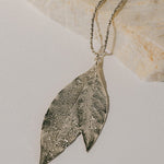 Sautoir Thalie Argent Feuilles Colliers Monsieur Simone