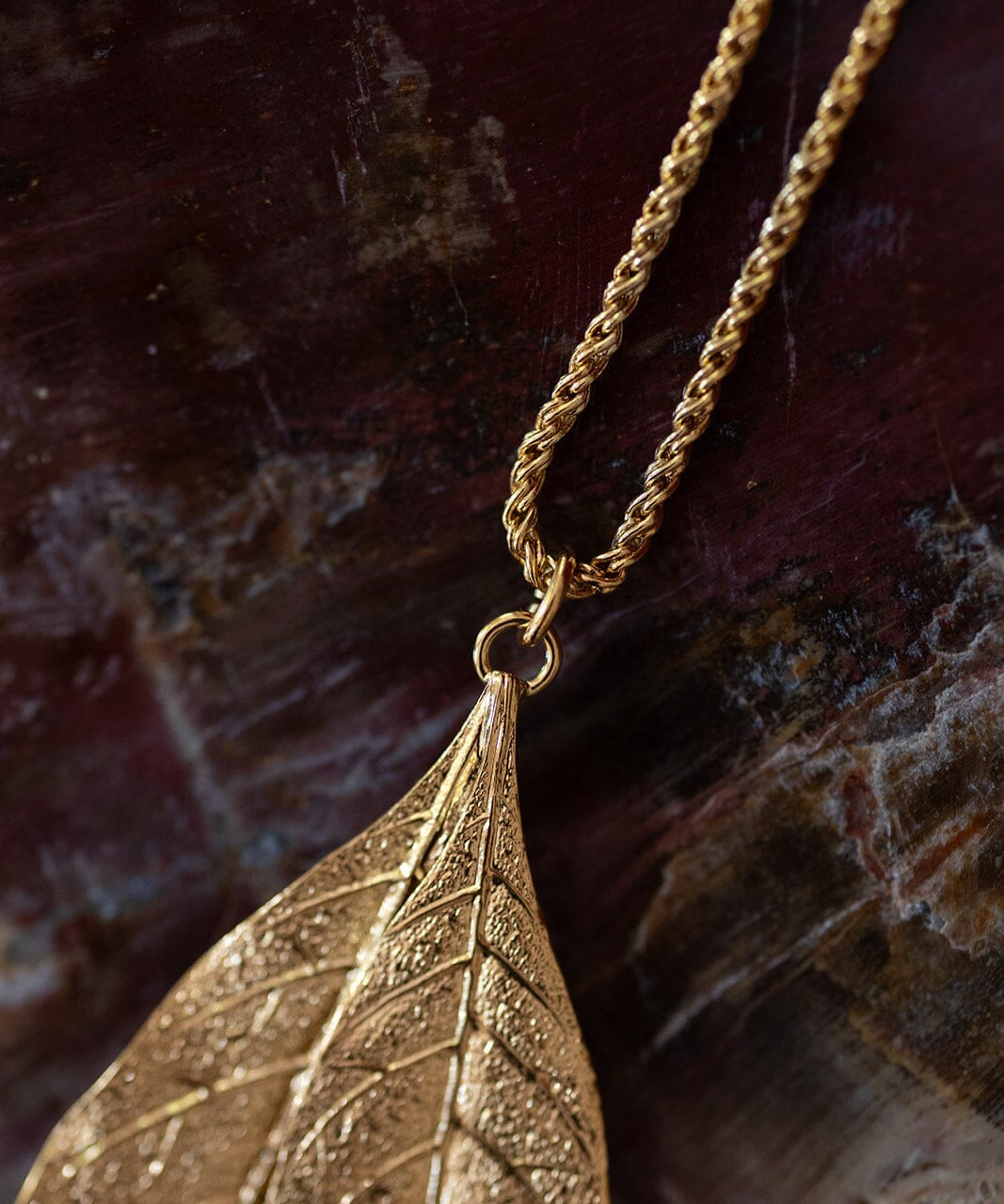 Sautoir Thalie Or Feuilles Colliers Monsieur Simone