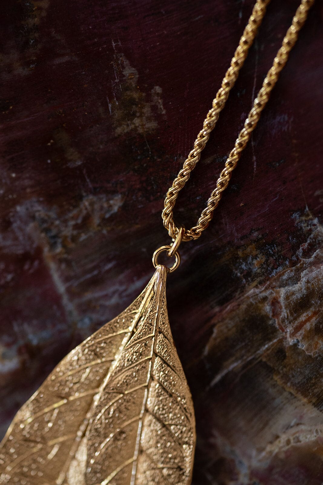 Sautoir Thalie Or Feuilles Colliers Monsieur Simone