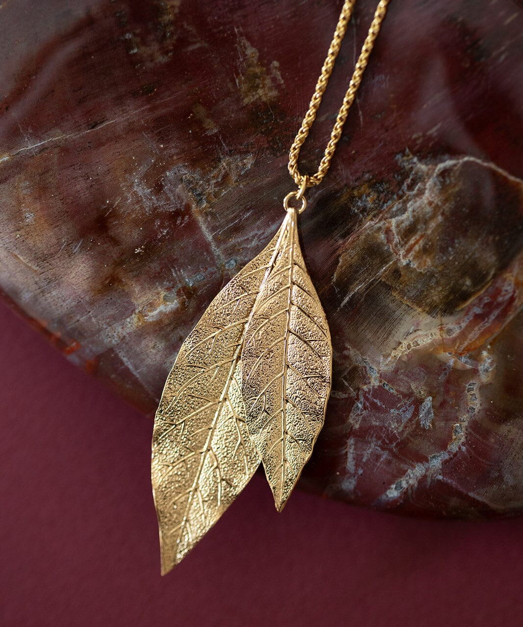 Sautoir Thalie Or Feuilles Colliers Monsieur Simone