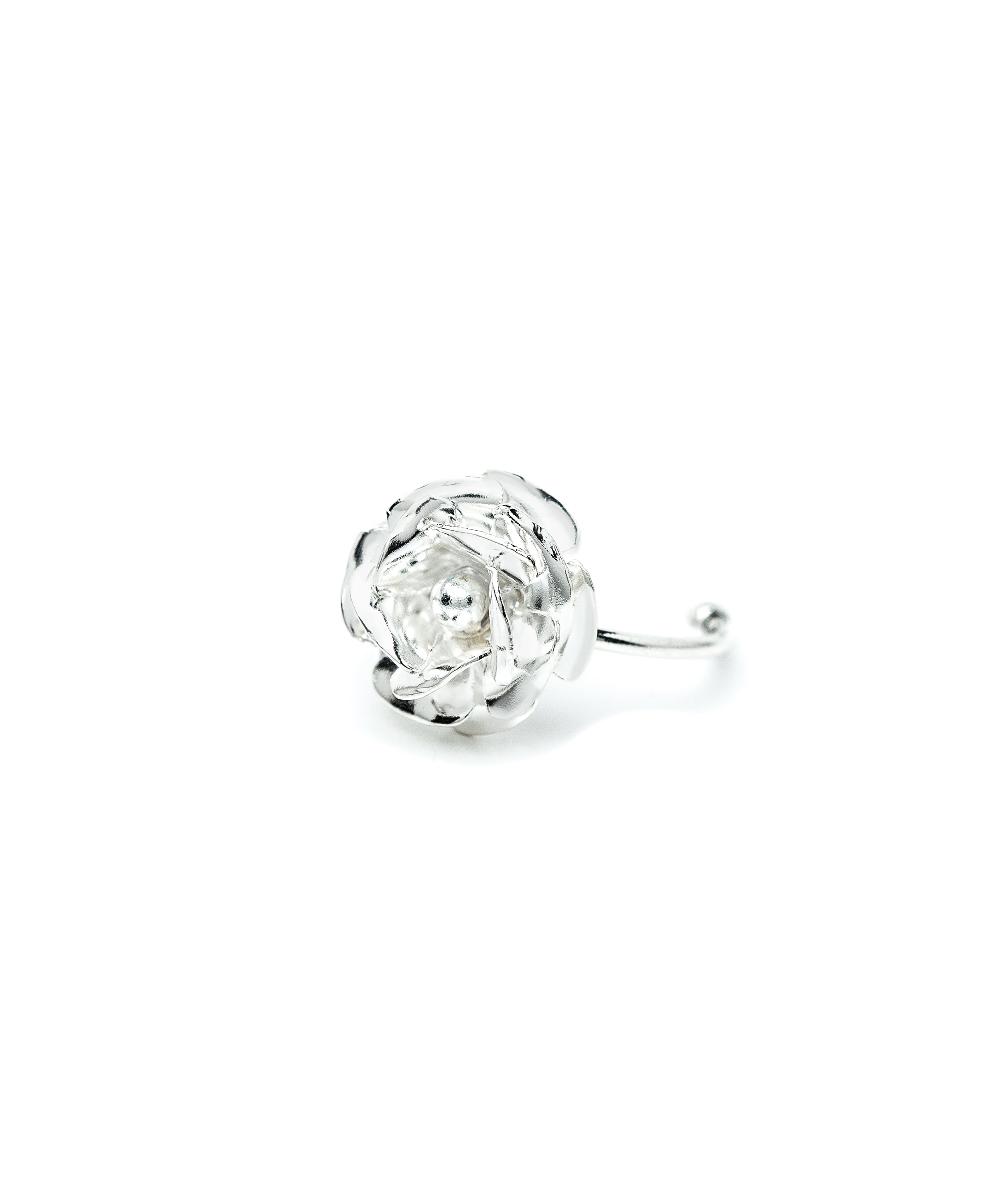 Bague Aglaé Argent Fleur Ajustable Bagues Monsieur Simone