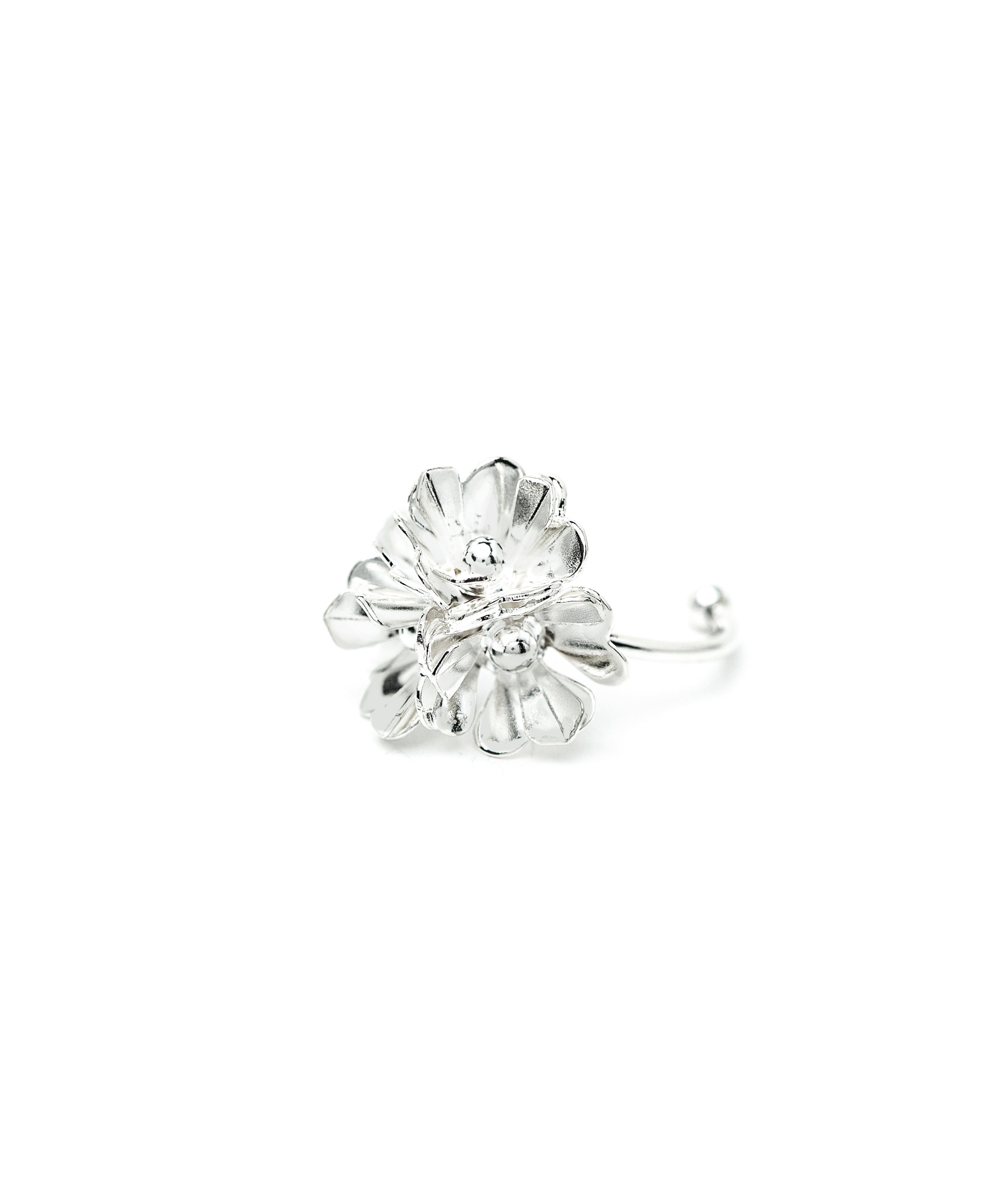 Bague Aglaé Trio Argent Fleurs Ajustable Bagues Monsieur Simone
