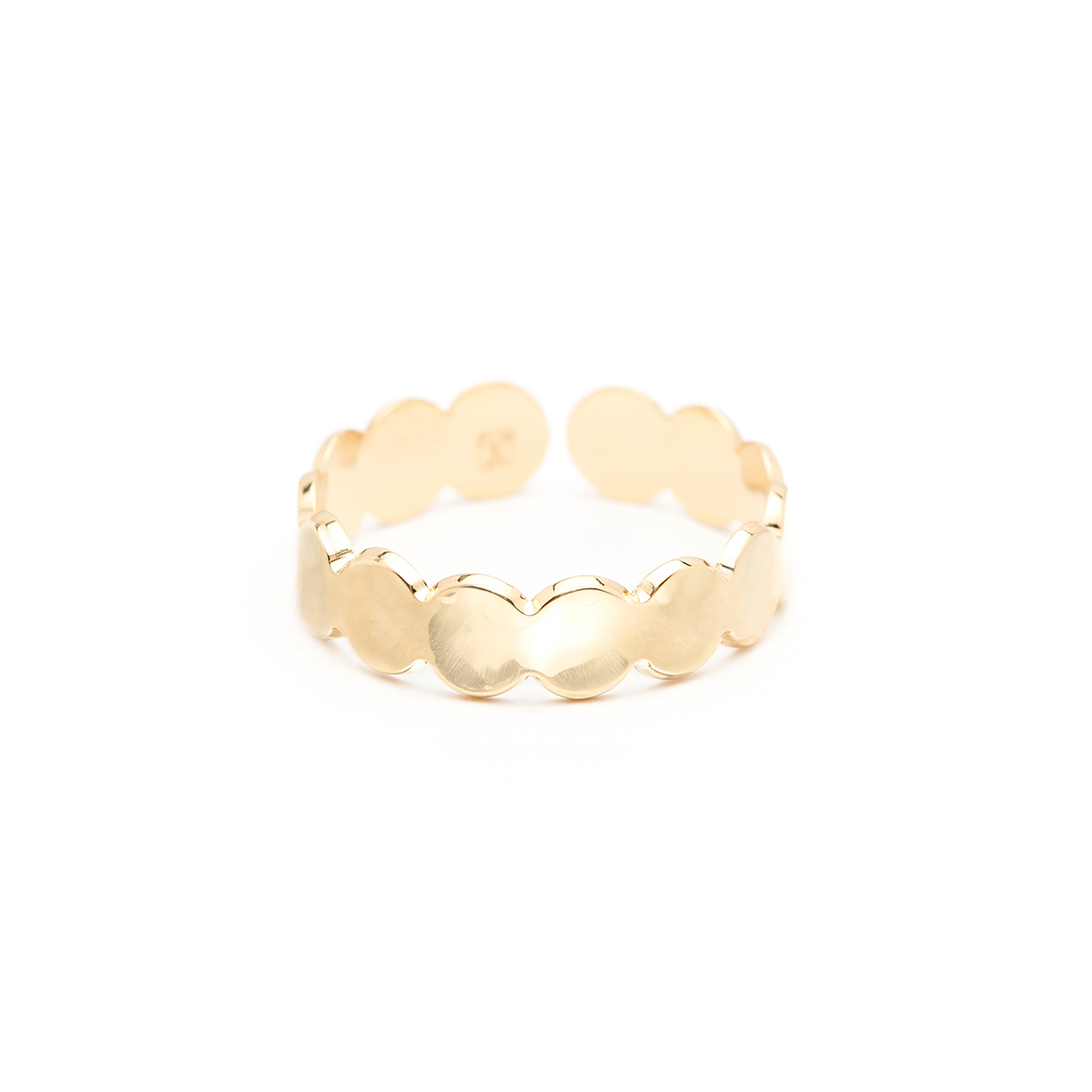 Bague Eliott Or Martelée Ajustable Bagues Monsieur Simone