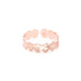 Bague Eliott Or Rose Martelée Ajustable Bagues Monsieur Simone