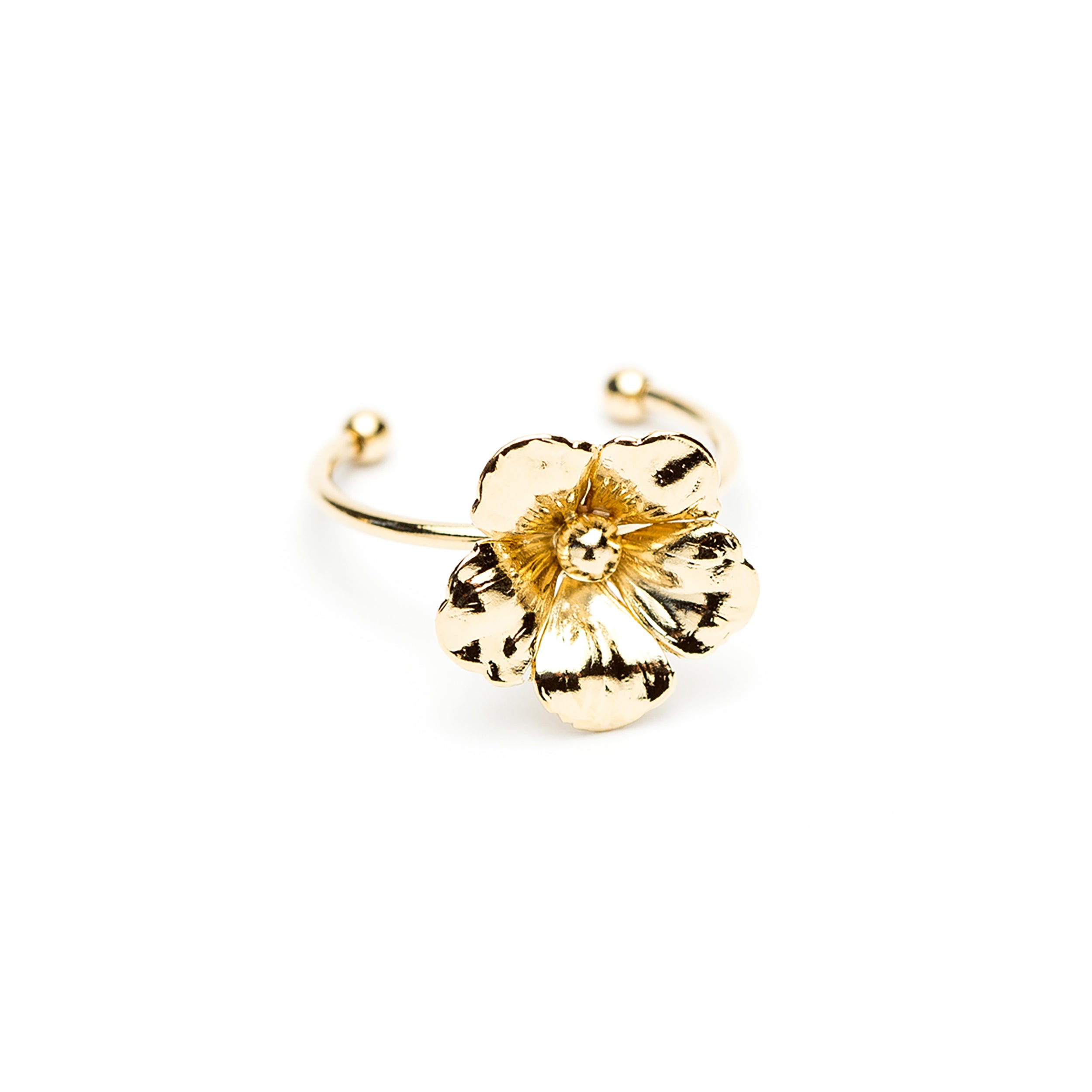 Bague Gaïa Or Fleur Ajustable Bagues Monsieur Simone