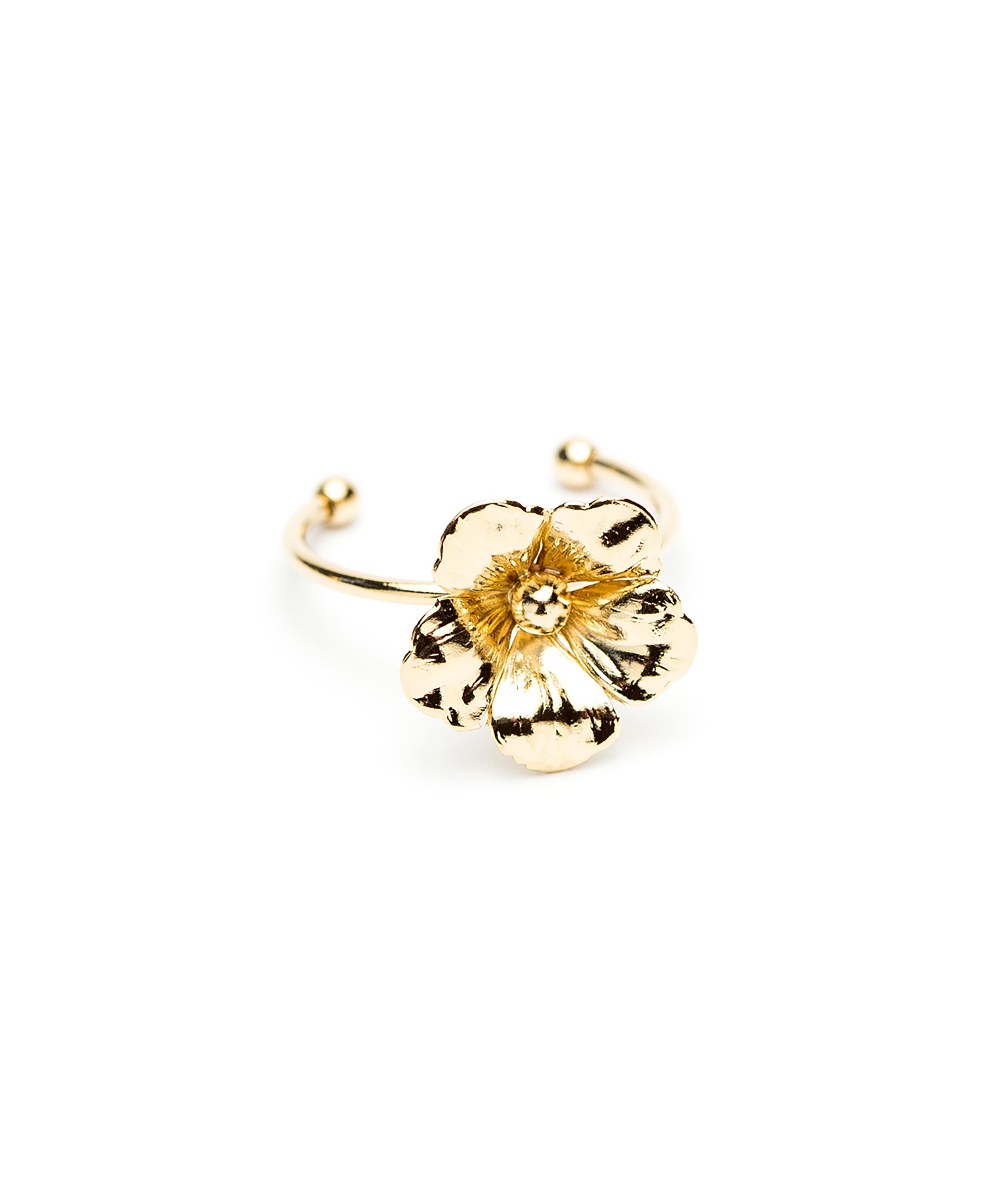 Bague Gaïa Or Fleur Ajustable Bagues Monsieur Simone