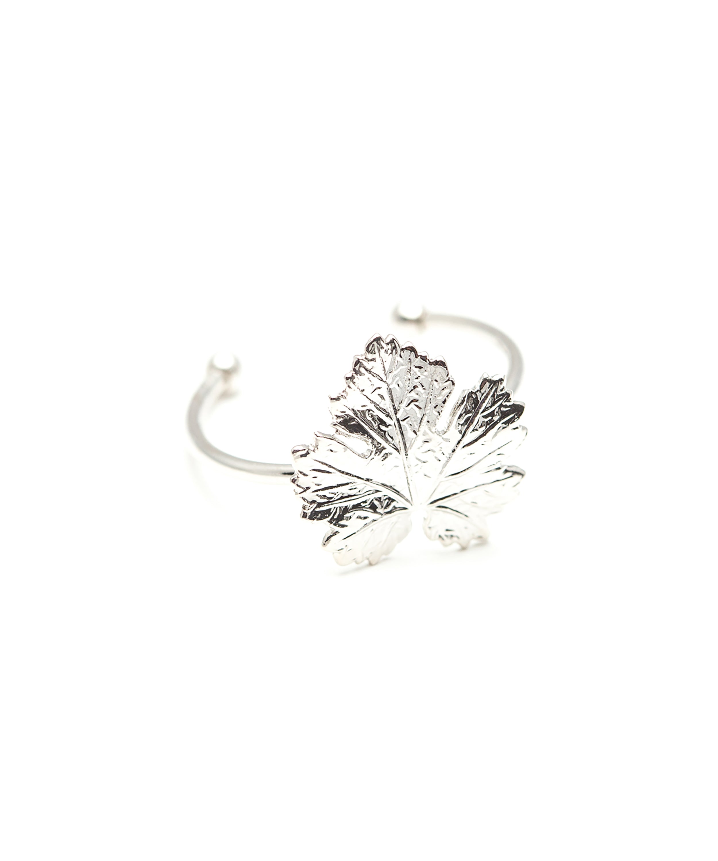 Bague Héra Argent Feuille Ajustable Bagues Monsieur Simone