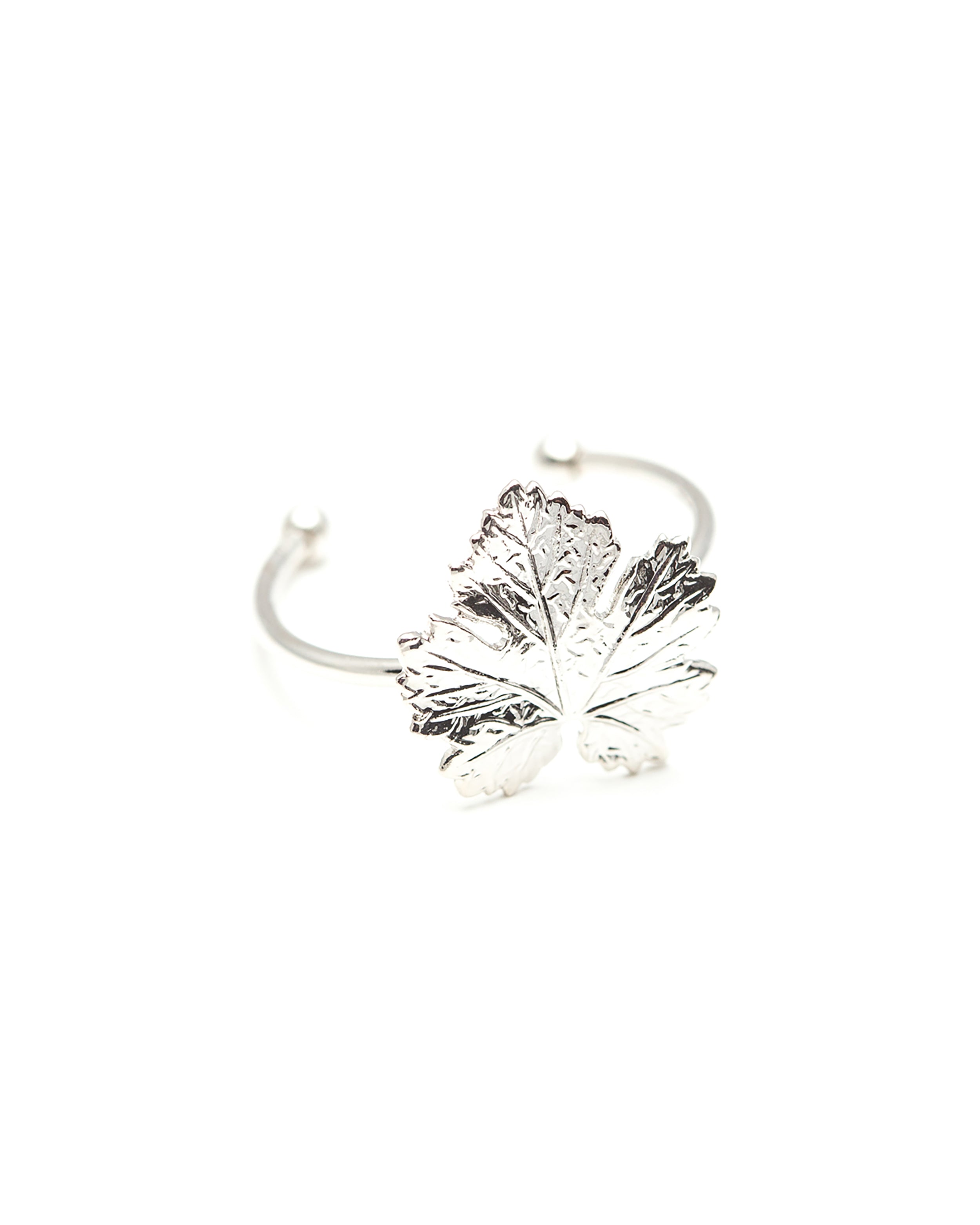 Bague Héra Argent Feuille Ajustable Bagues Monsieur Simone