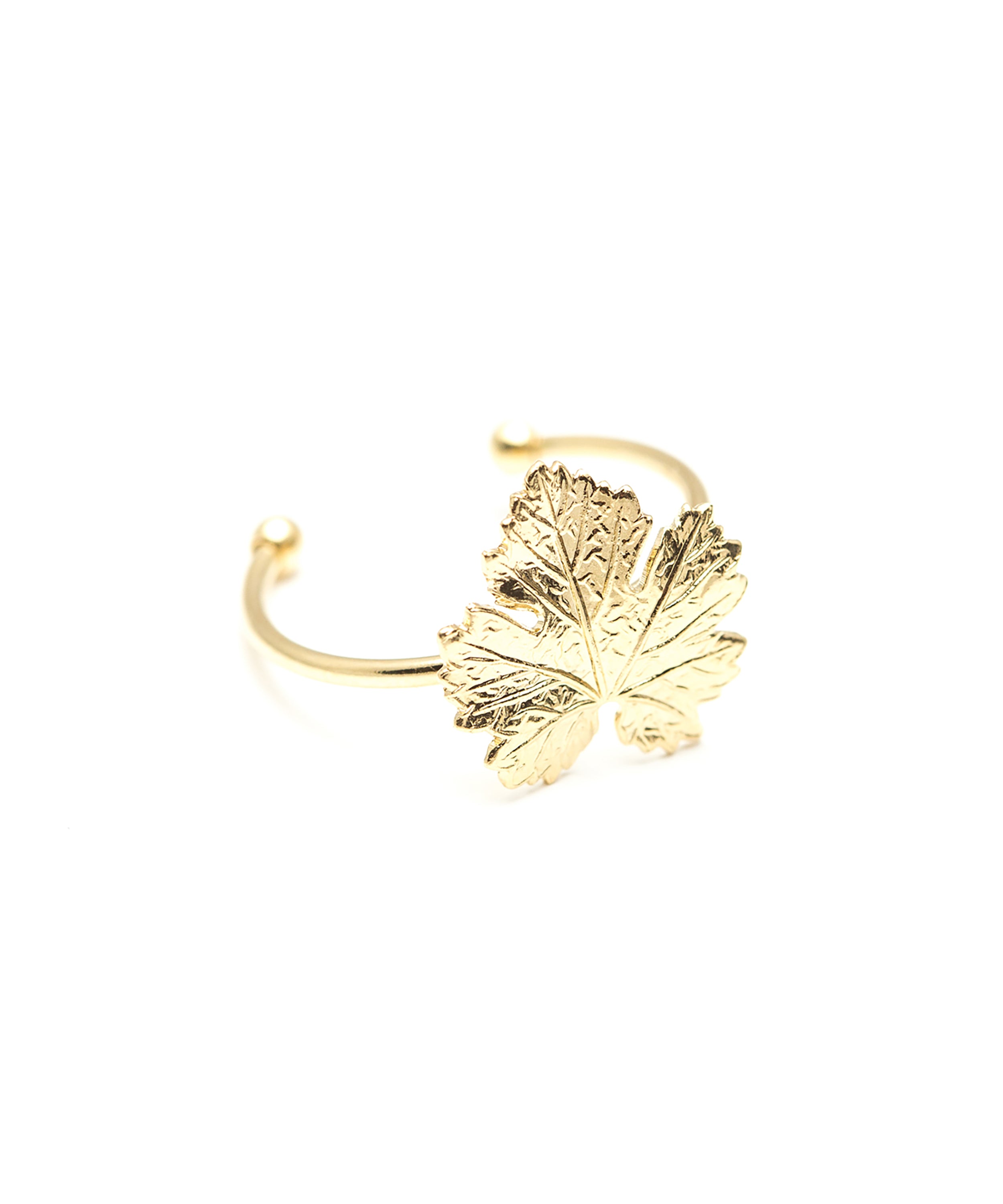 Bague Héra Or Feuille Ajustable Bagues Monsieur Simone