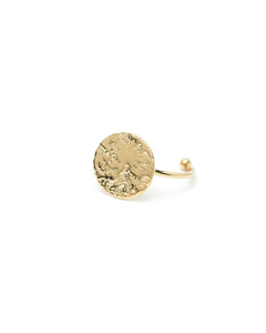 Bague Hestia Or Rond Martelé Ajustable Bagues Monsieur Simone