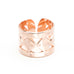 Bague Lou Or Rose Martelée Ajustable Bagues Monsieur Simone