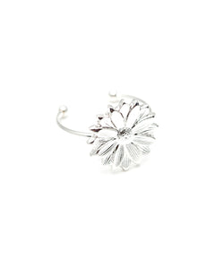 Bague Maïa Argent Fleur Ajustable Bagues Monsieur Simone
