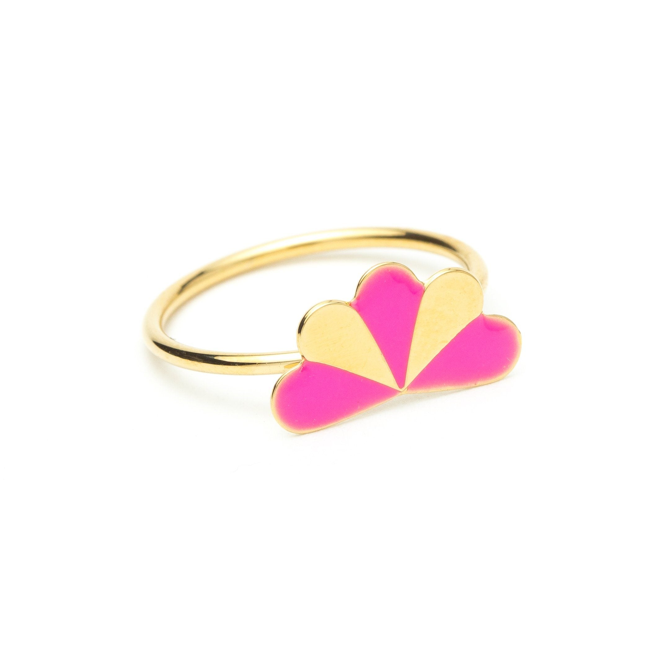 Bague Milo Or Rose Paon Rayures Bagues Monsieur Simone