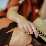Bague Milo Or Rose Paon Rayures Bagues Monsieur Simone