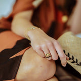Bague Milo Or Rose Paon Rayures Bagues Monsieur Simone